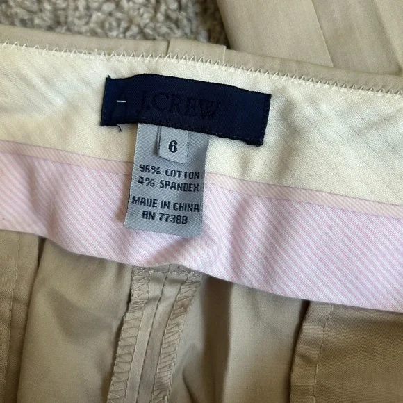 J. Crew Favorite Fit Tan Trouser Pants - Picture 4 of 5